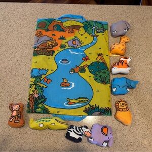 Green and Blue Jungle Puzzle Game